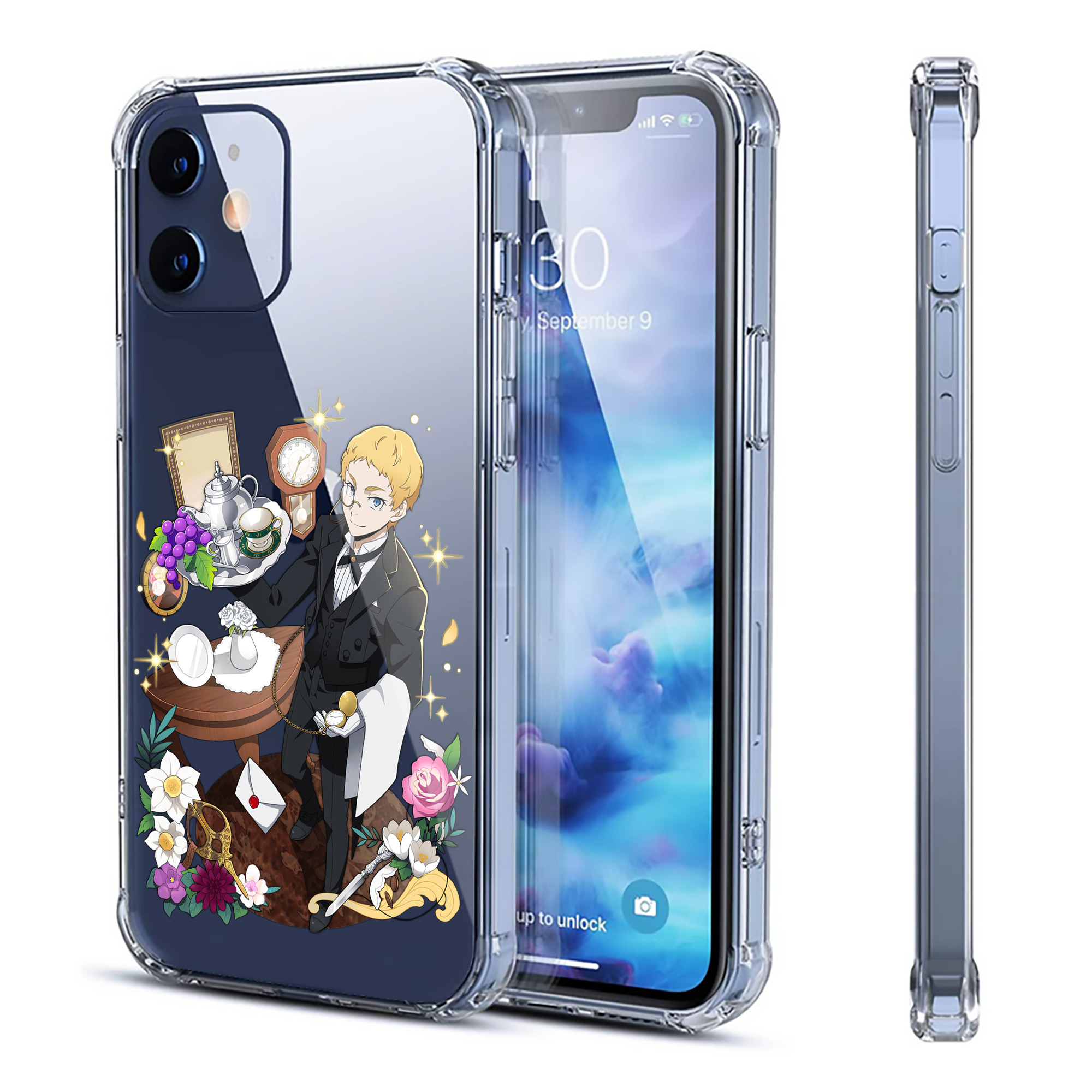 （画像用） 文豪ストレイドッグス Bungo Stray Dogs 【iPhone 12シリーズ対応】透明スマホケース（クリアソフトケース）